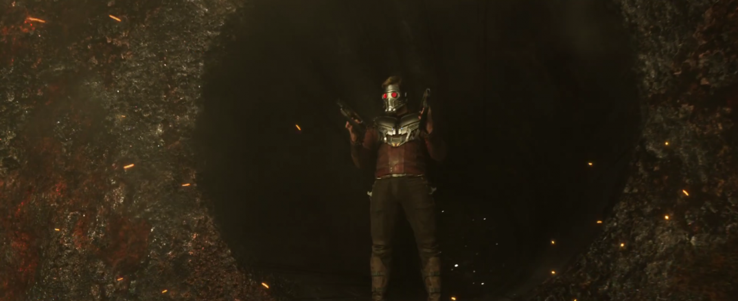 Chris Pratt as Star Lord in Rocket Raccoon in Guardians of the Galaxy Vol.2
