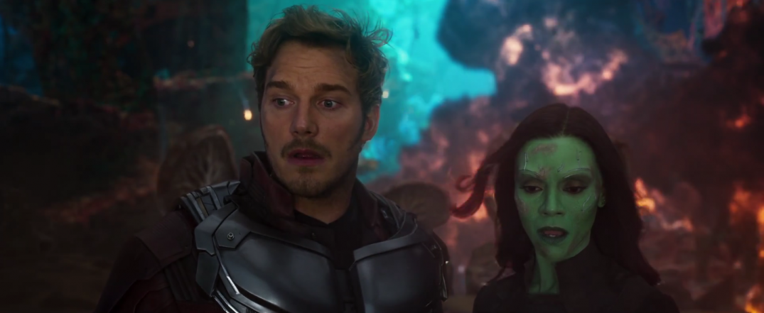 Chris Pratt and Zoe Saldana Guardians of the Galaxy Vol.2