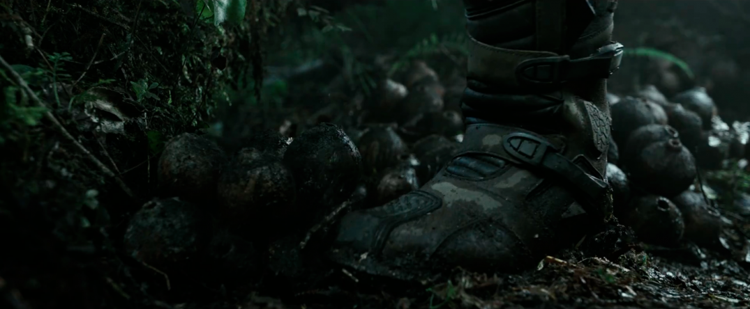 Alien Covenant Movie Trailer Screencaps Images Stepping on eggs