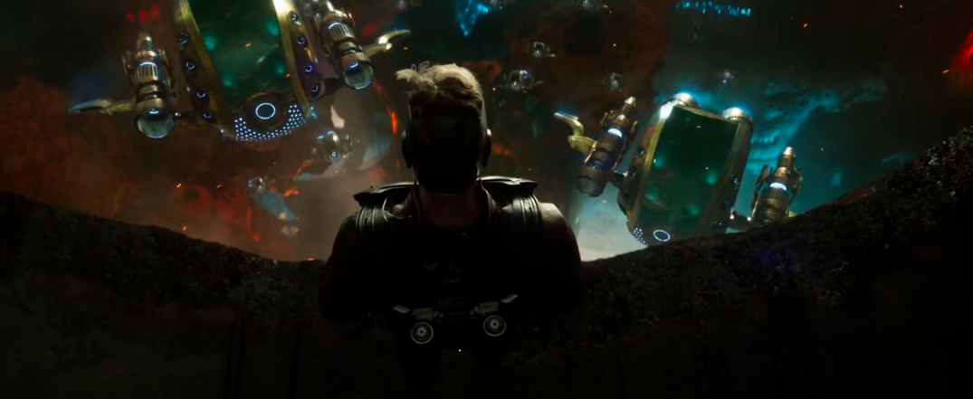 Guardians of the Galaxy Vol. 2 Trailer Screencaps Star Lord Chris Pratt