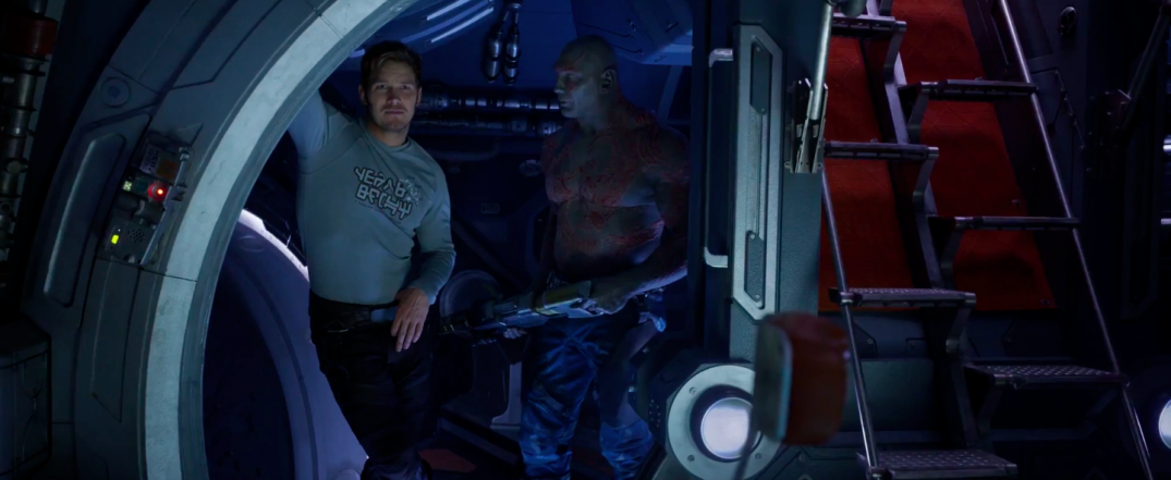Guardians of the Galaxy Vol. 2 Trailer Screencaps Star Lord Chris Pratt Drax 