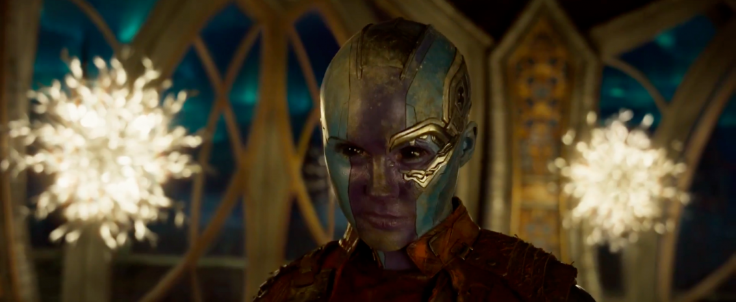 Guardians of the Galaxy Vol. 2 Trailer Screencaps Karen Gillan Nebula