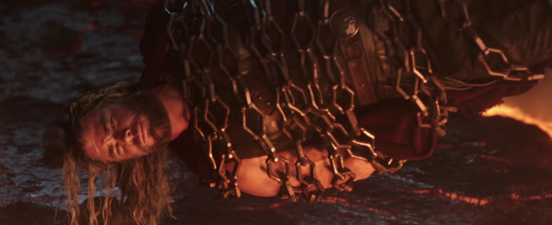 Thor Ragnarok Movie Trailer Screencaps Screenshots Chris Hemsworth Chained