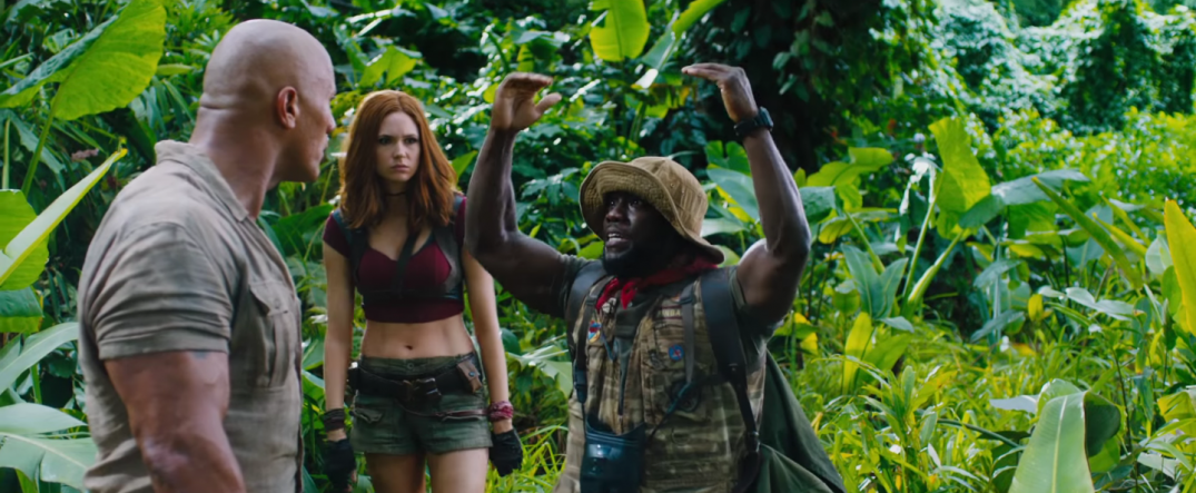 Jumanji Welcome to the Jungle Movie Trailer Images Stills Pics Screenshots Screengrabs Dwayne Johnson Karen Gillan 